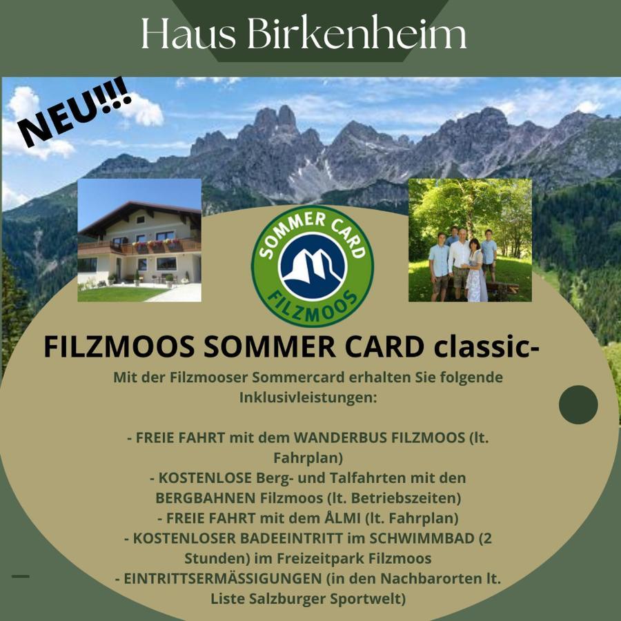 Apartmán Haus Birkenheim Filzmoos Exteriér fotografie